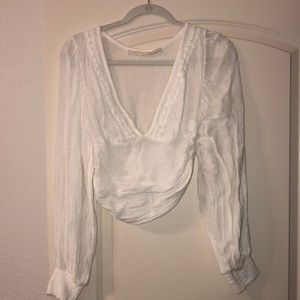 Jen’s Pirate Booty White Crop top